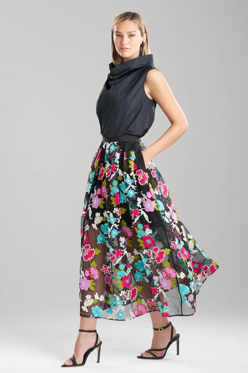 Tangier Embroidered Tulle Maxi Skirt