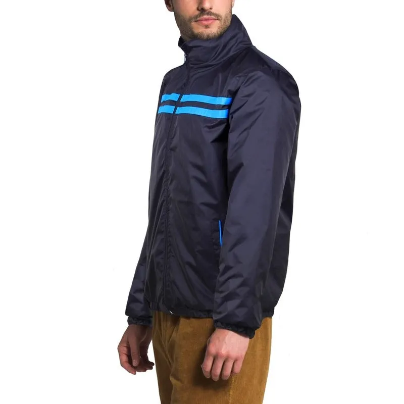 THE CLOWNFISH Men's Activewear Jacket - Two Pockets, Stand Collar | M Size | Red & Black