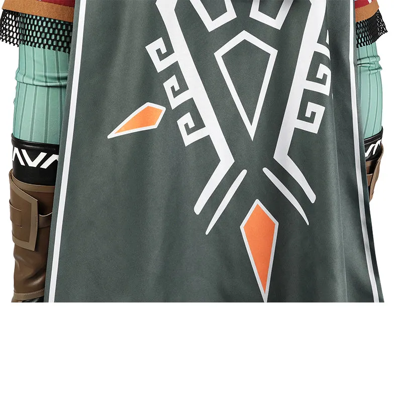 The Legend of Zelda Cosplay Link Hylian Tunic Suit Halloween Game Costume