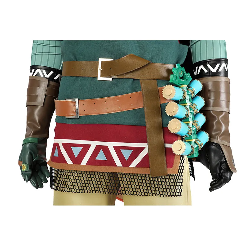 The Legend of Zelda Cosplay Link Hylian Tunic Suit Halloween Game Costume