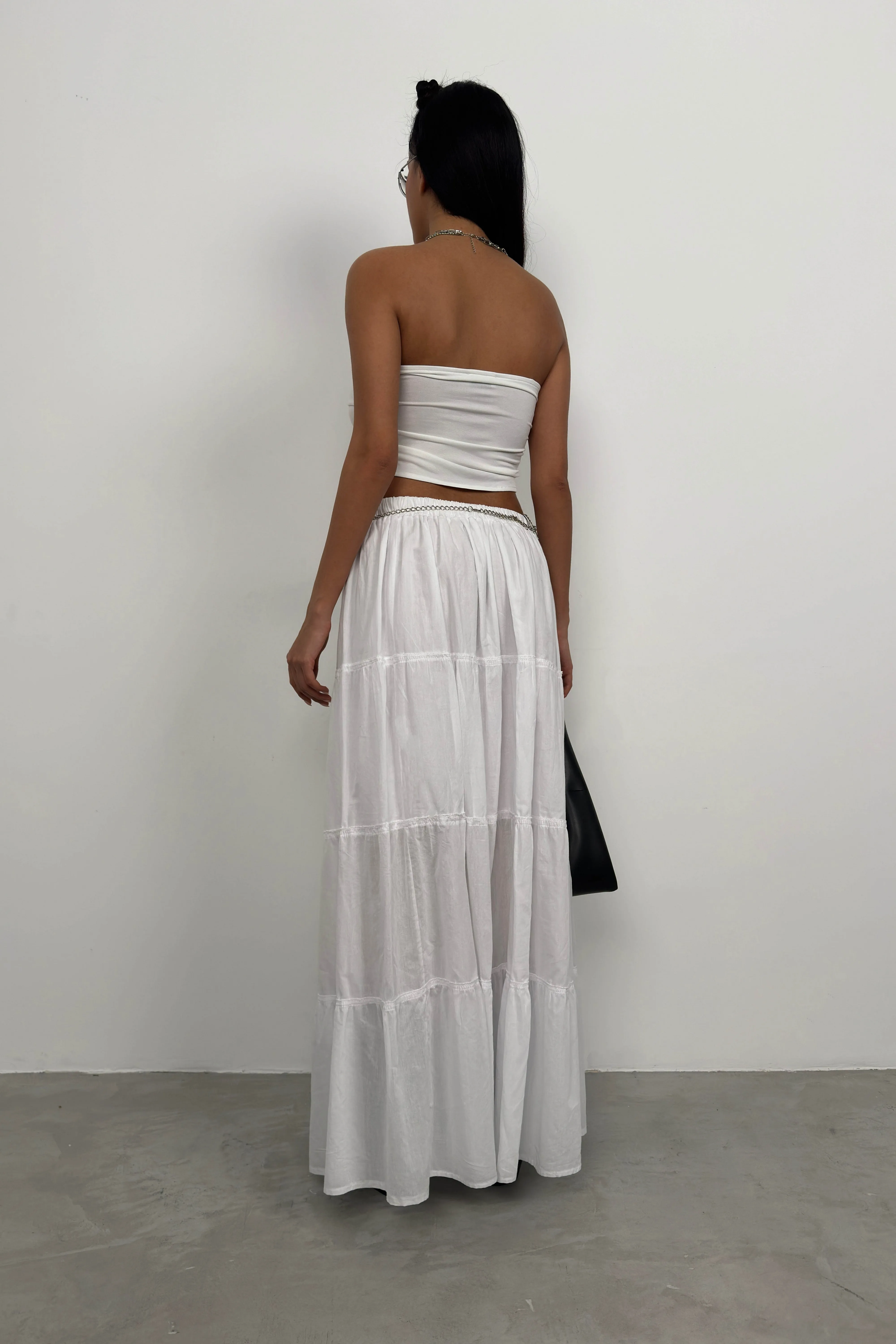 Tiered Maxi Skirt