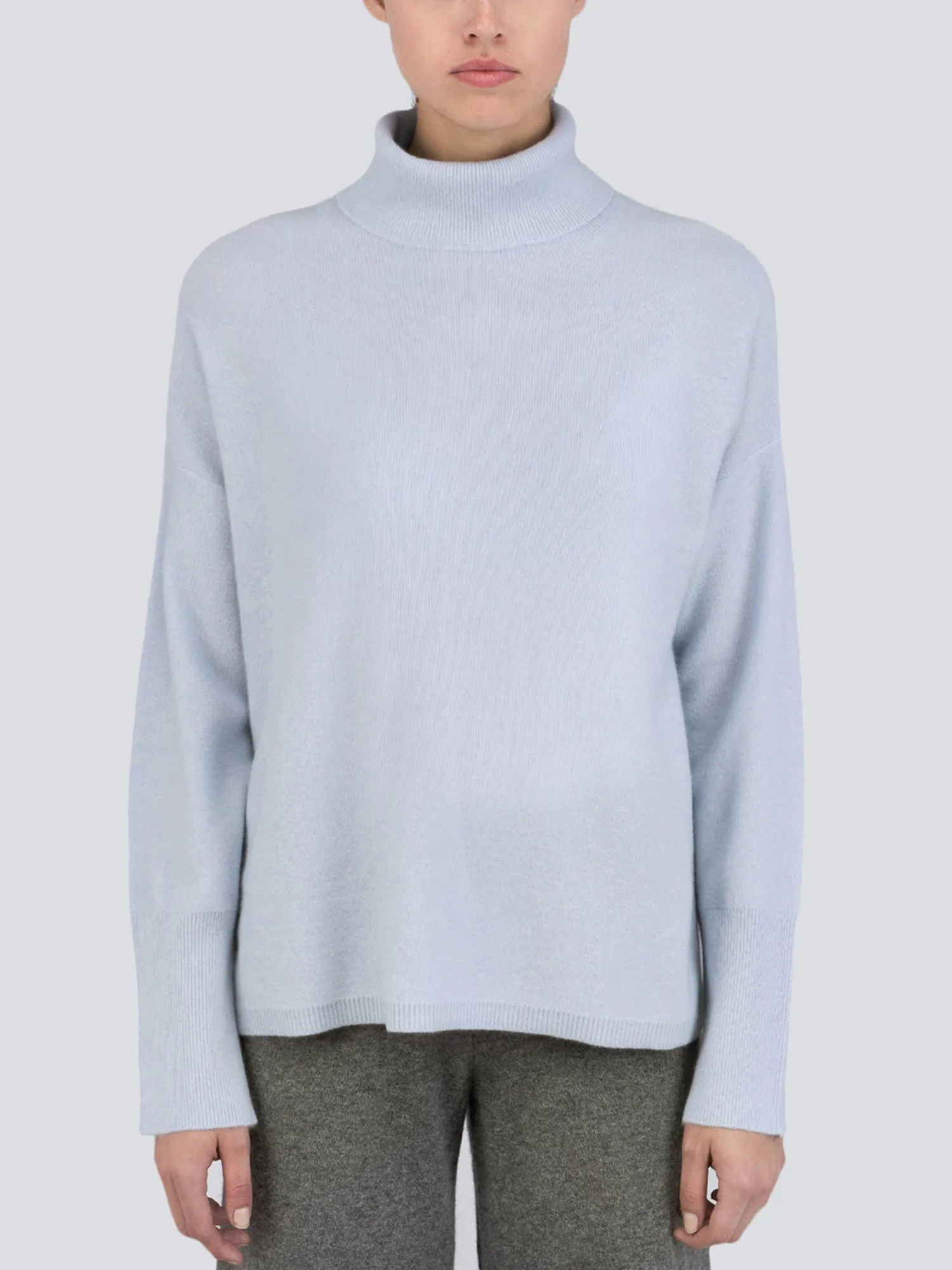 Turtleneck Loosefit Tunic_Baby Blue