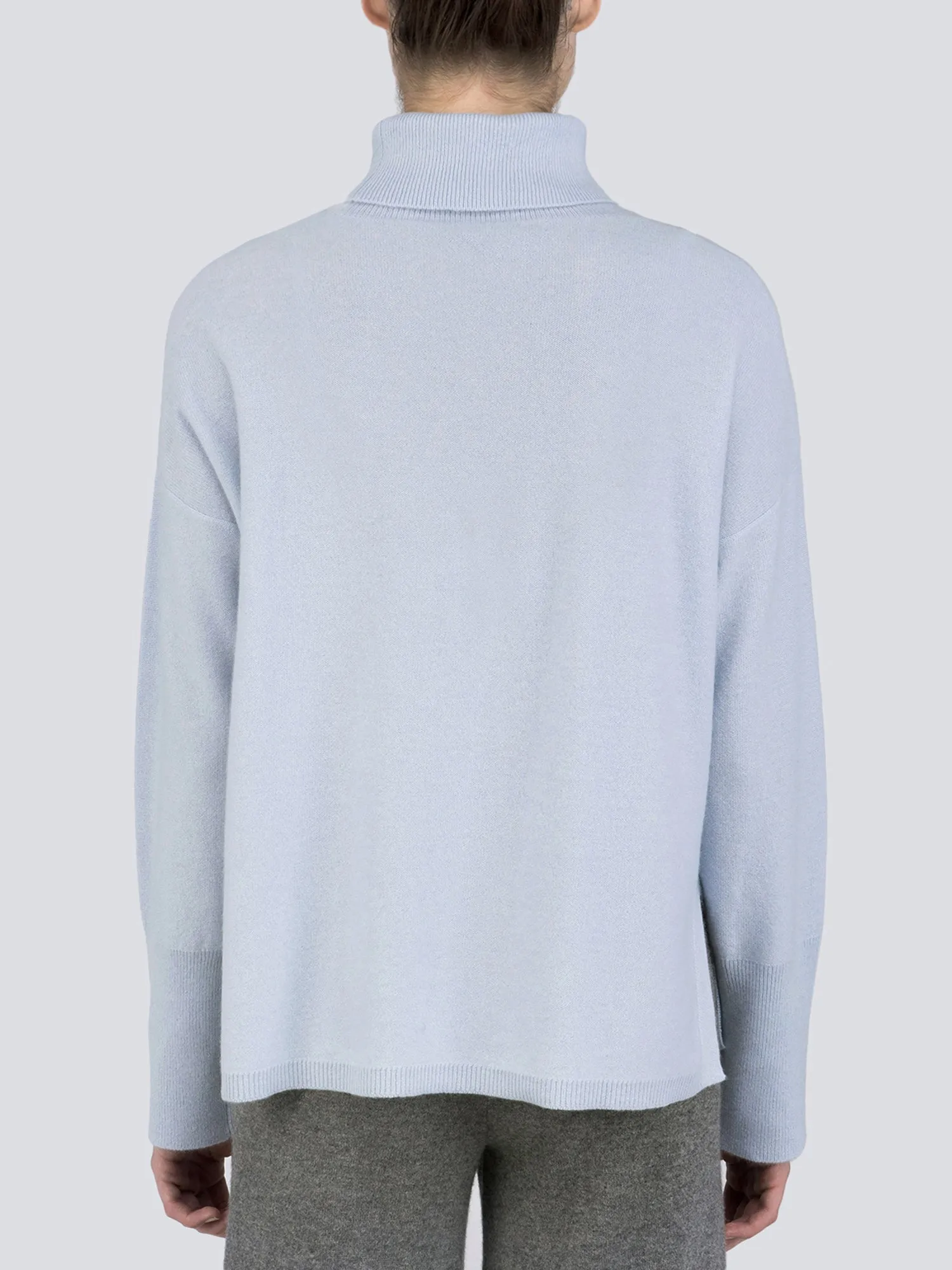 Turtleneck Loosefit Tunic_Baby Blue