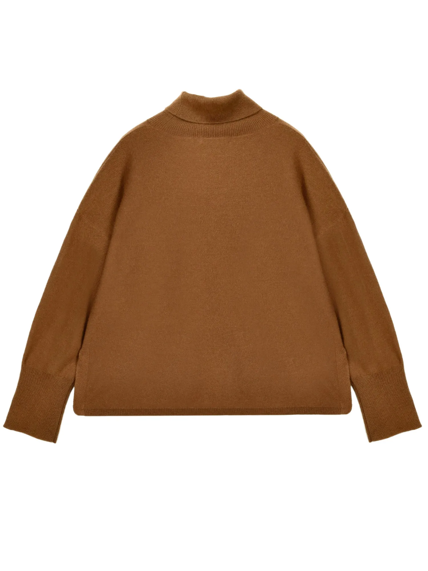 Turtleneck Loosefit Tunic_Deep Camel