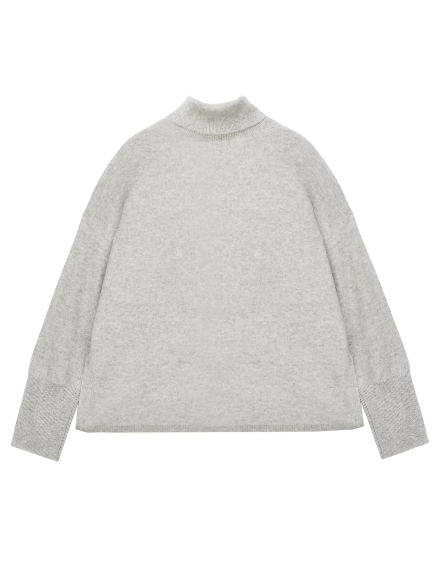 Turtleneck Loosefit Tunic_Light Grey