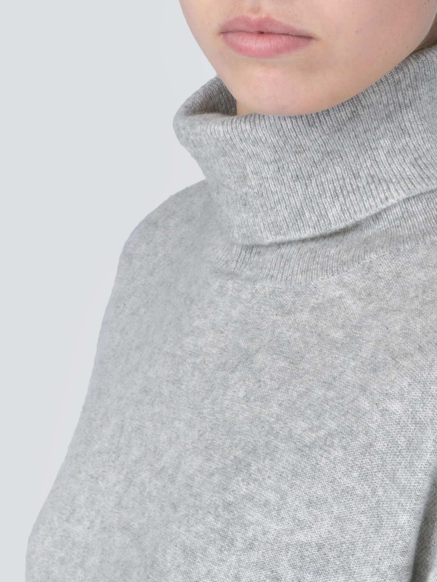 Turtleneck Loosefit Tunic_Light Grey