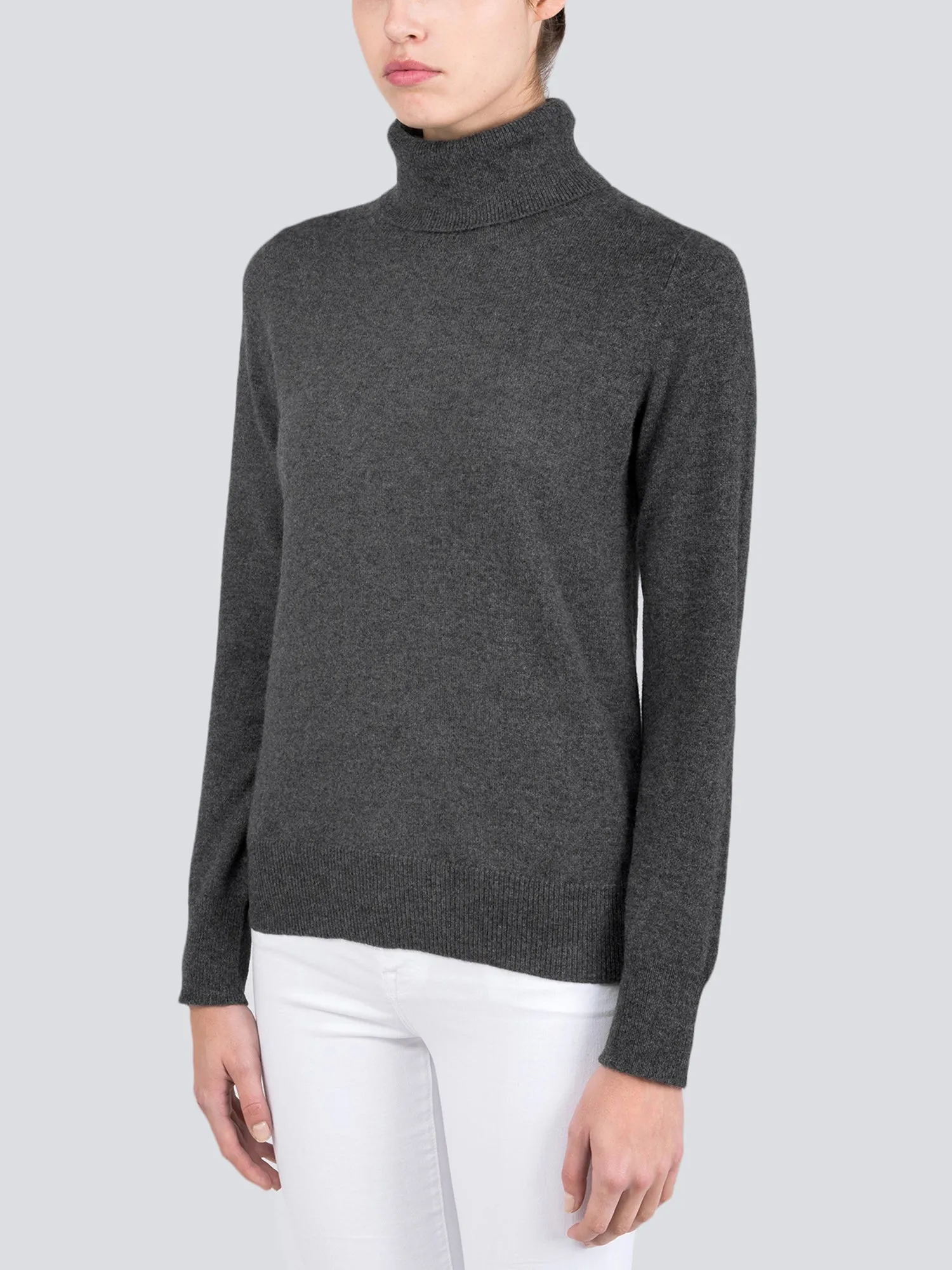 Turtleneck Slimfit Sweater_Graphite