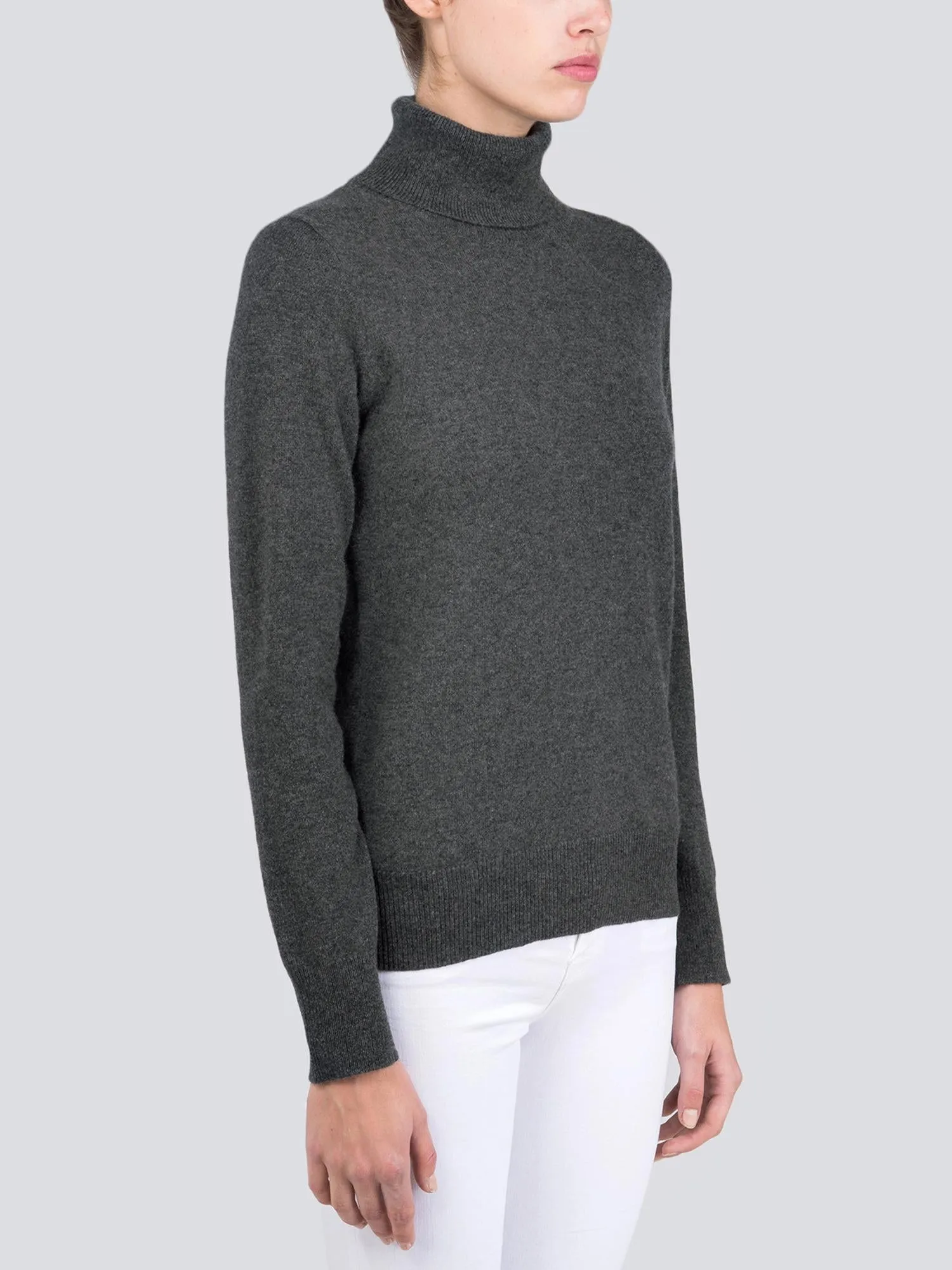 Turtleneck Slimfit Sweater_Graphite