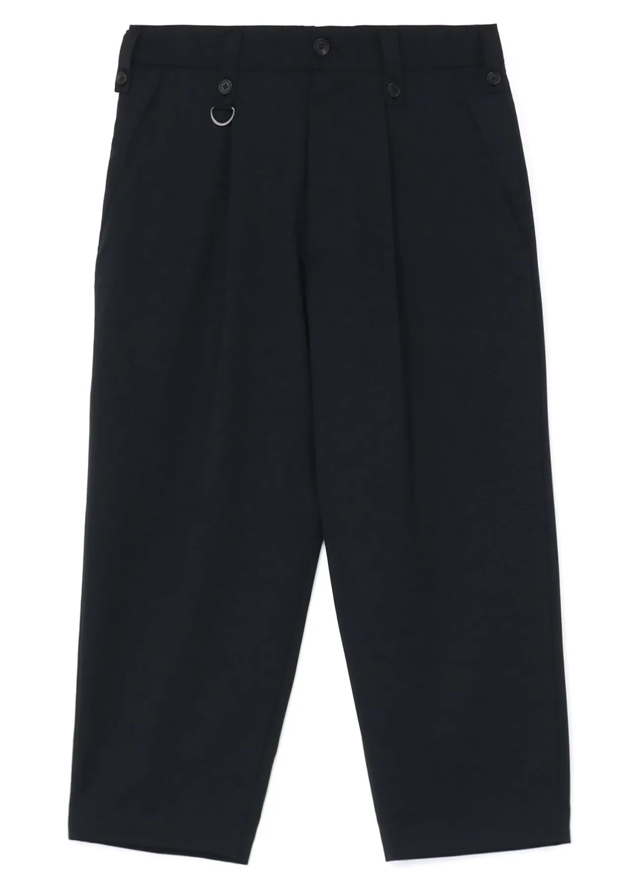 T/W GABARDINE LEFT SIDE PLEAT PANTS