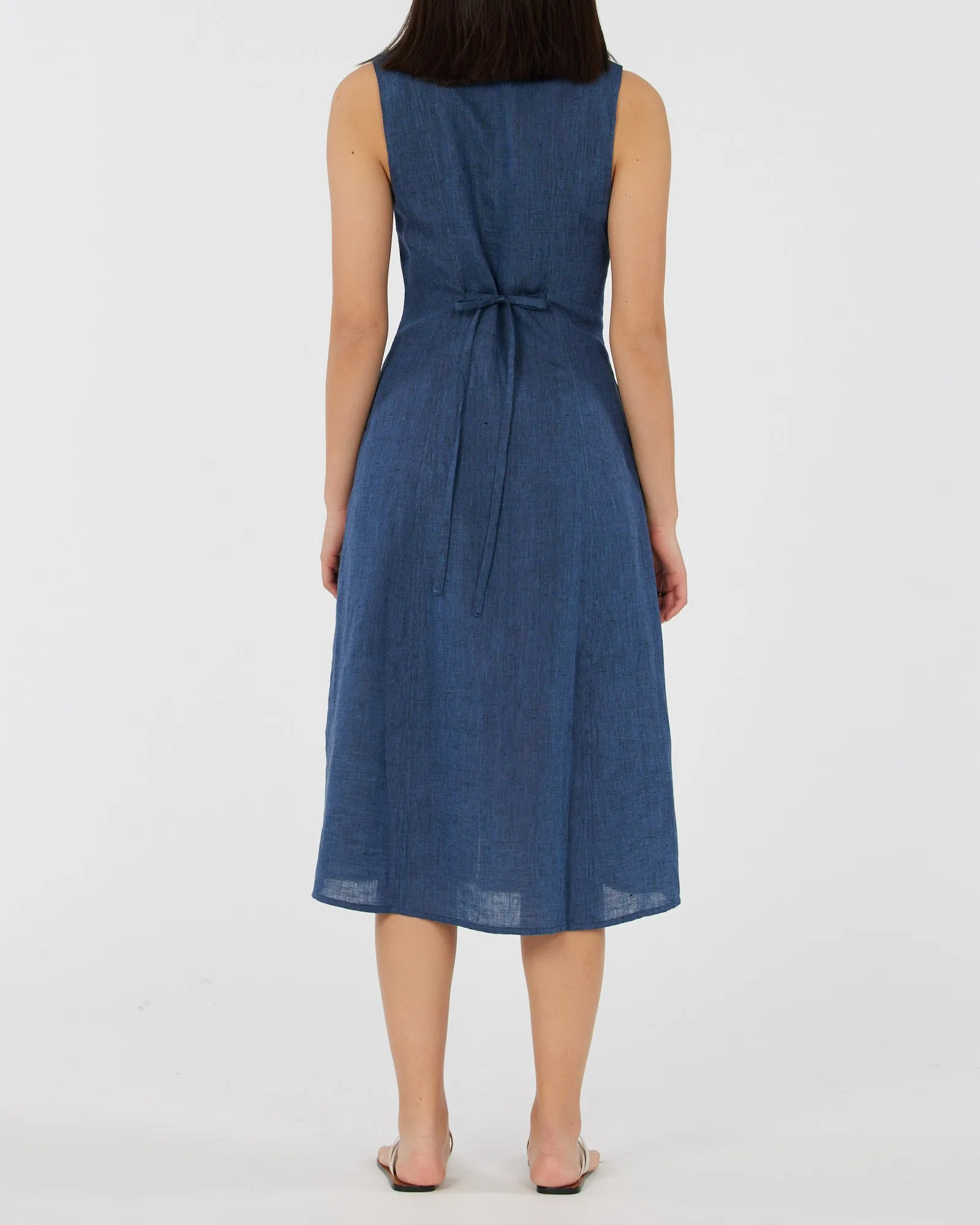 Vento Linen Dress - Ocean