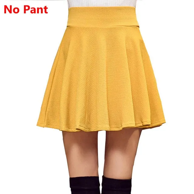 VenusFox Plus Size High Waist Short Mini Skirt Pants