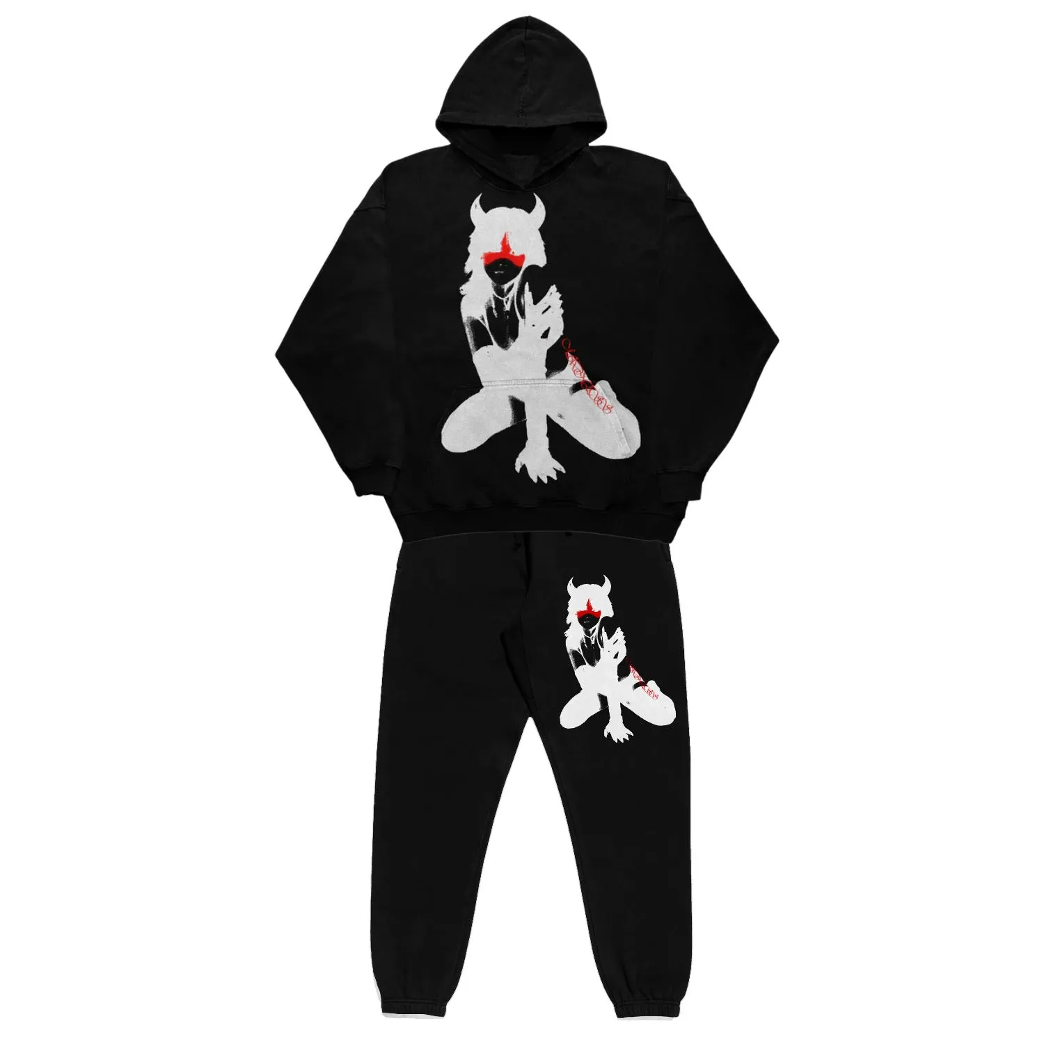 Wenkouban winter outfits  Black Friday thanksgiving winter outfits men Sweater Sweatpants Printed Pattern Long Sleeve Pullover Hoodie Suit Vintage Coat Street