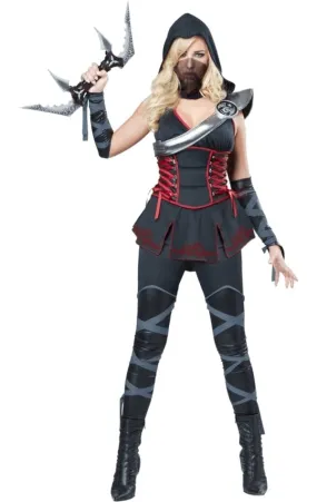 Womens Sexy Black Ninja Costume