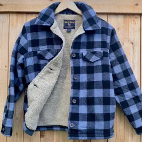 WOOLRICH Vintage Wool Plaid Fleece Lined Button Down Winter Shirt Coat Jacket Shacket