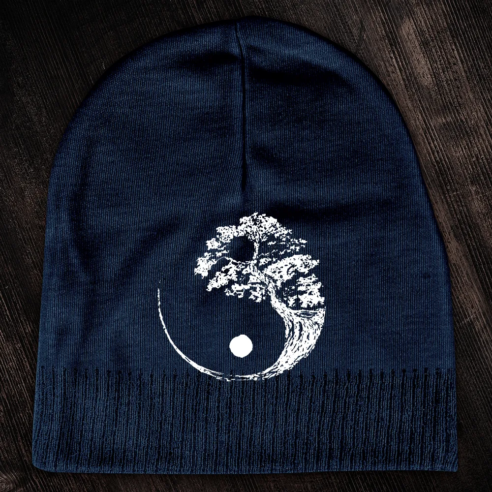 Yin Yang Bonsai Tree Beanie