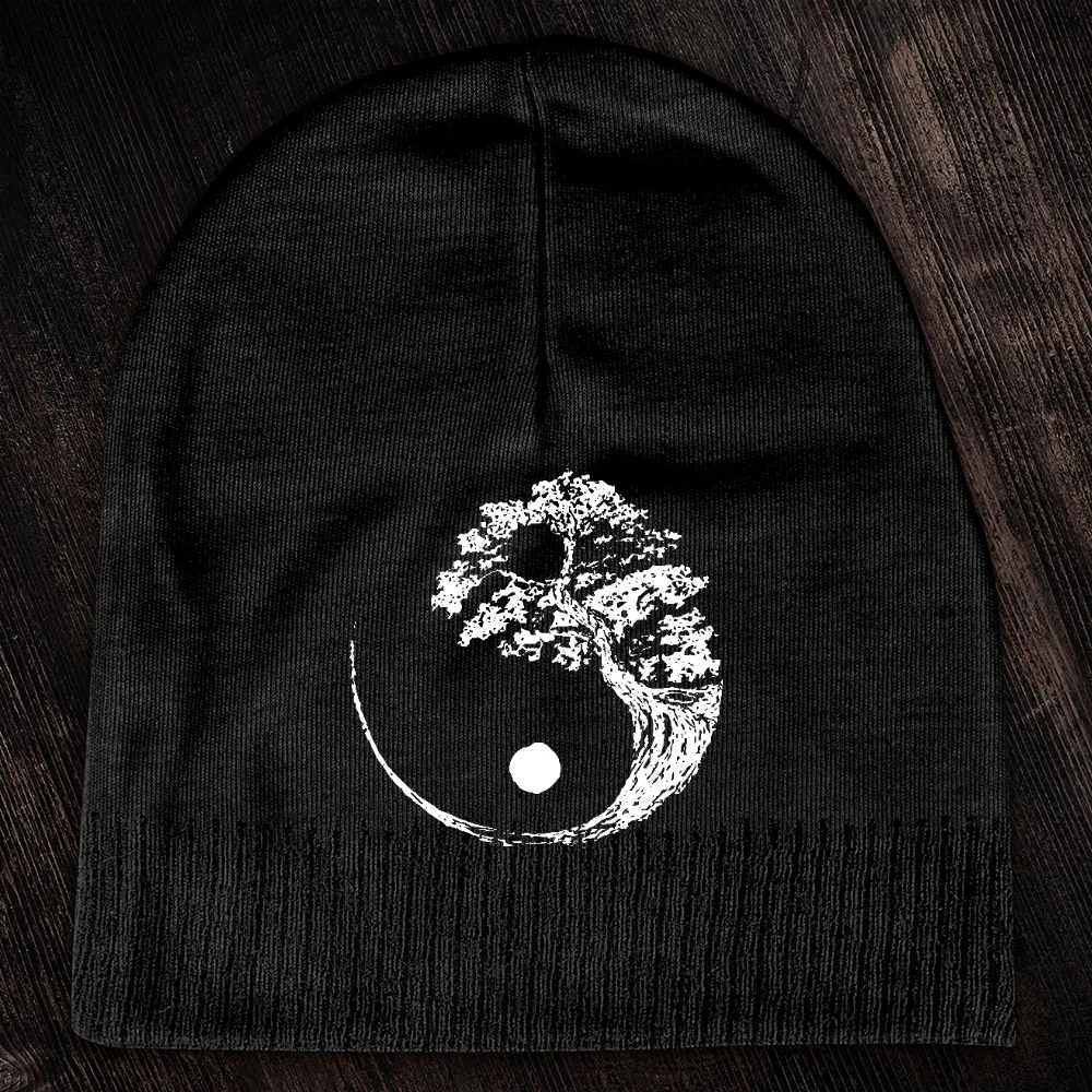 Yin Yang Bonsai Tree Beanie